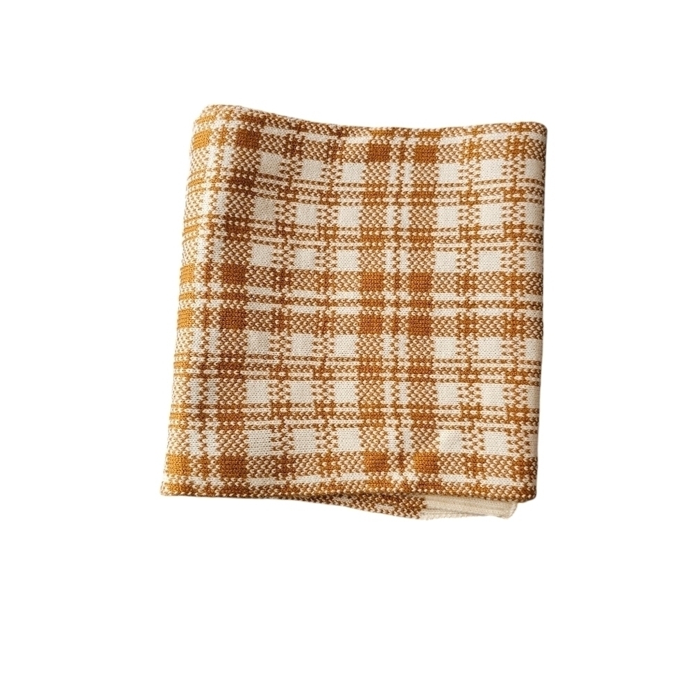 Timberland NWT Brown and White Scarf